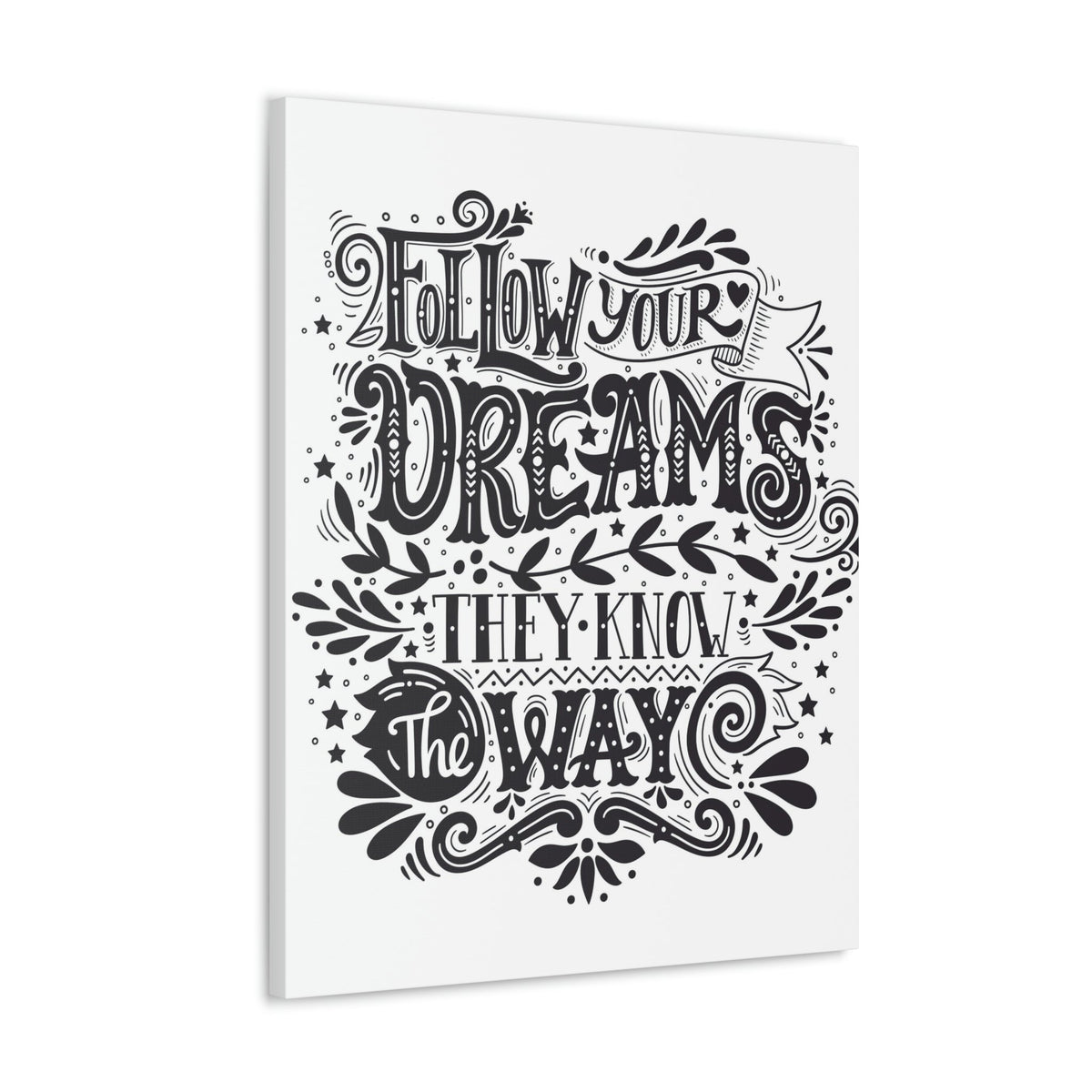 Scripture Walls Inspirational Wall Art Dreams Know The Way Motivation Wall Decor for Home Office Gym Inspiring Success Quote Print Ready to Hang Unframed-Express Your Love Gifts