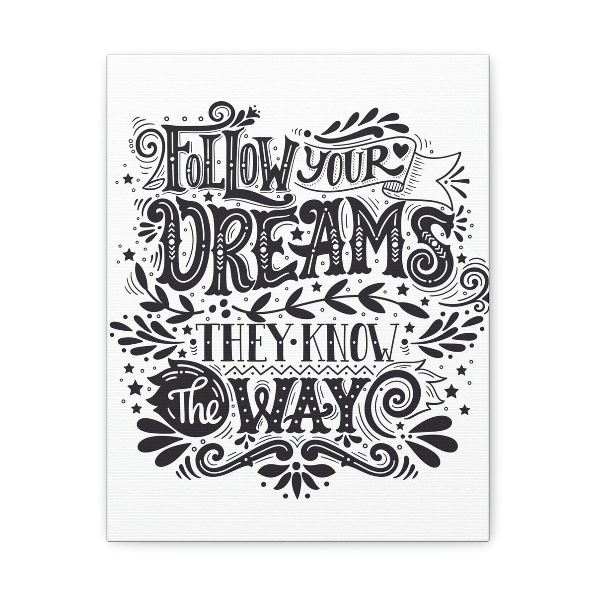 Scripture Walls Inspirational Wall Art Dreams Know The Way Motivation Wall Decor for Home Office Gym Inspiring Success Quote Print Ready to Hang Unframed-Express Your Love Gifts