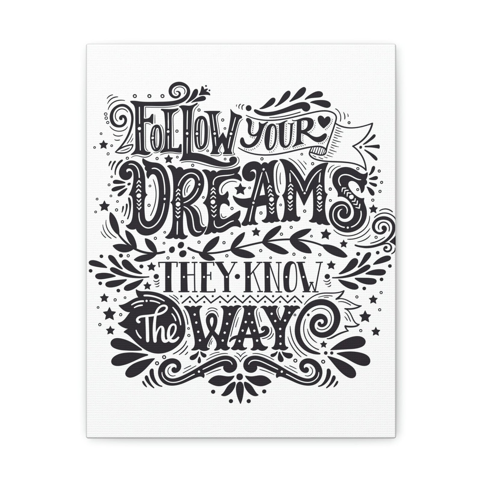 Scripture Walls Inspirational Wall Art Dreams Know The Way Motivation Wall Decor for Home Office Gym Inspiring Success Quote Print Ready to Hang Unframed-Express Your Love Gifts