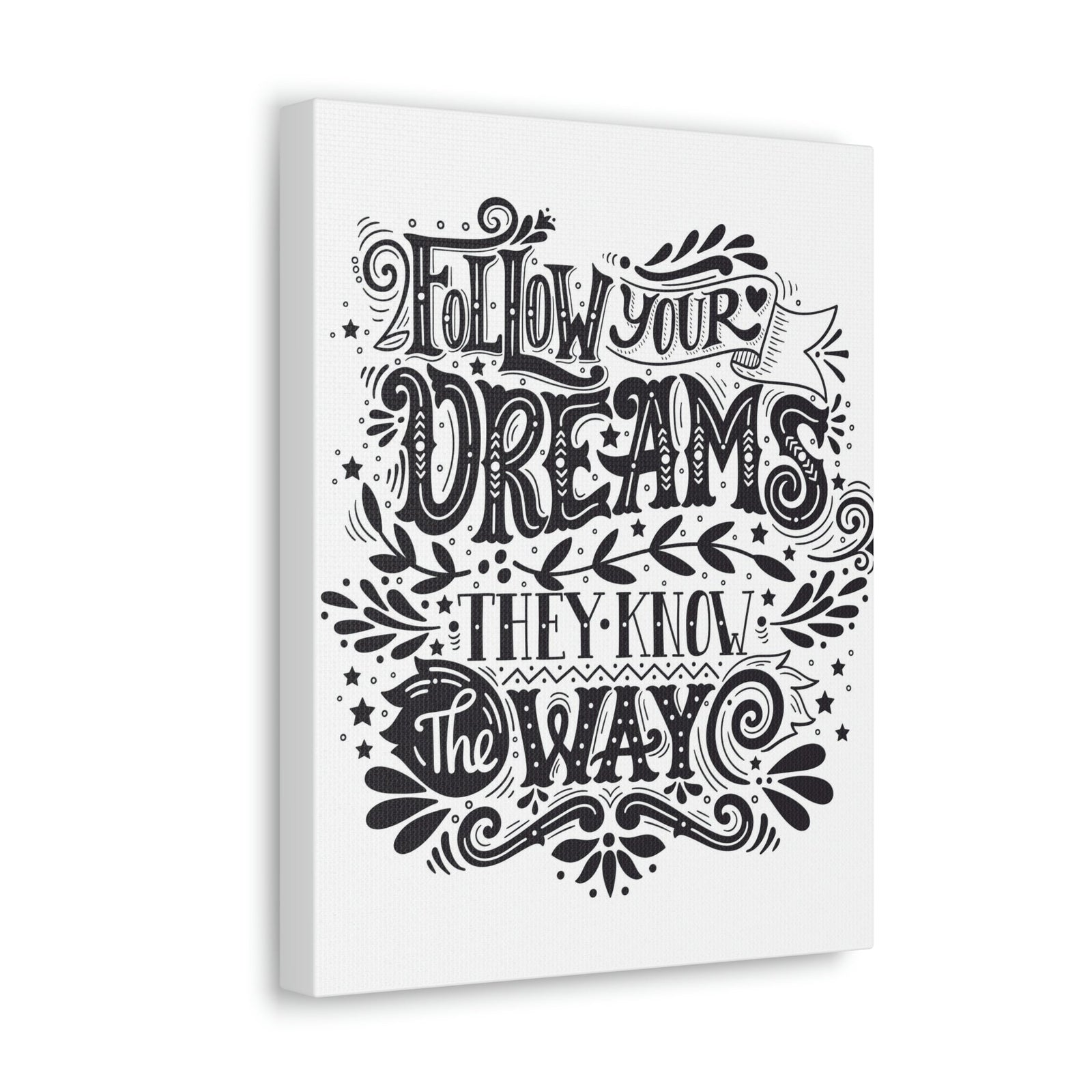 Scripture Walls Inspirational Wall Art Dreams Know The Way Motivation Wall Decor for Home Office Gym Inspiring Success Quote Print Ready to Hang Unframed-Express Your Love Gifts