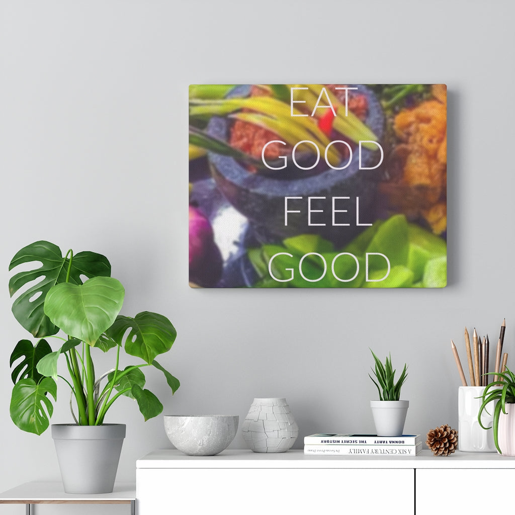 Scripture Walls Inspirational Wall Art Eat Good Feel Good Motivational Print Ready to Hang Artwork Unframed-Express Your Love Gifts