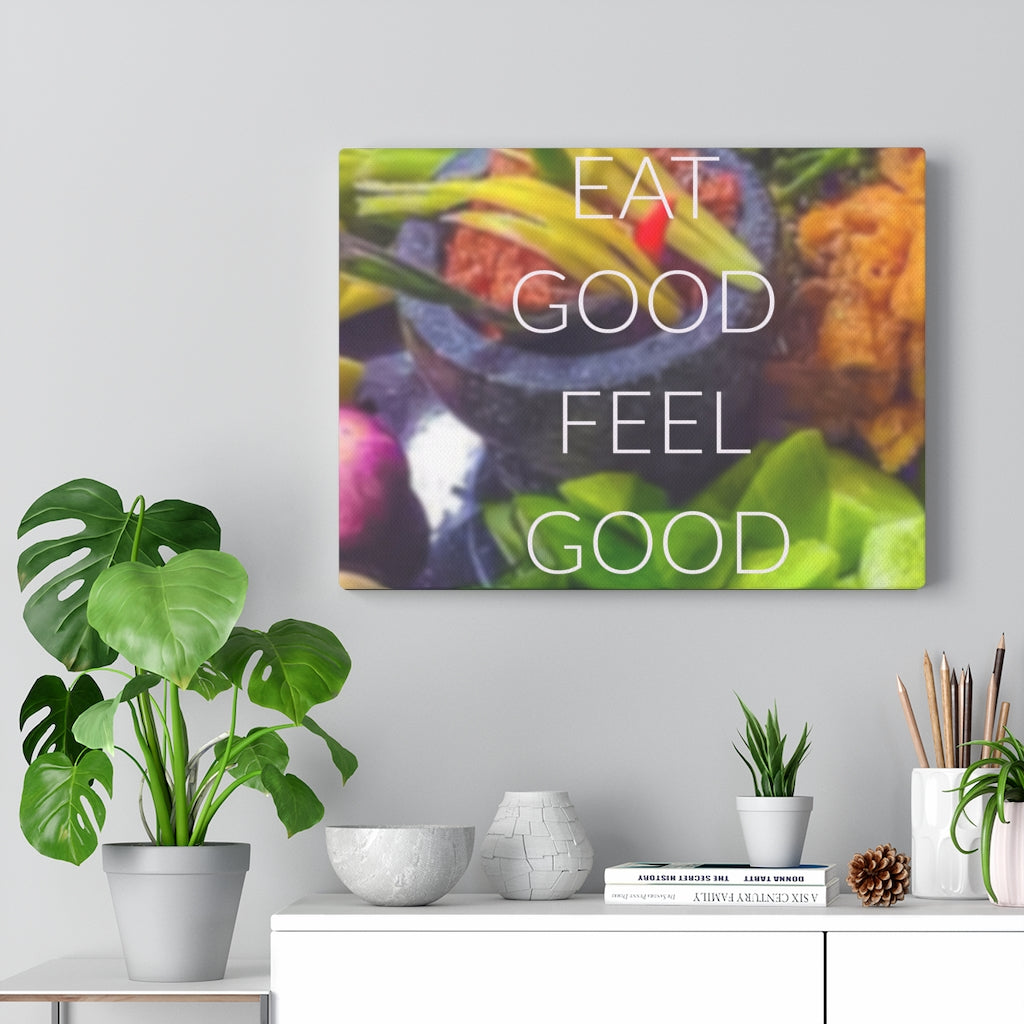Scripture Walls Inspirational Wall Art Eat Good Feel Good Motivational Print Ready to Hang Artwork Unframed-Express Your Love Gifts