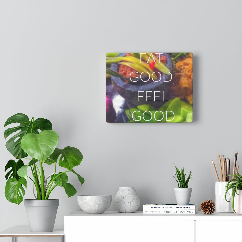 Scripture Walls Inspirational Wall Art Eat Good Feel Good Motivational Print Ready to Hang Artwork Unframed-Express Your Love Gifts