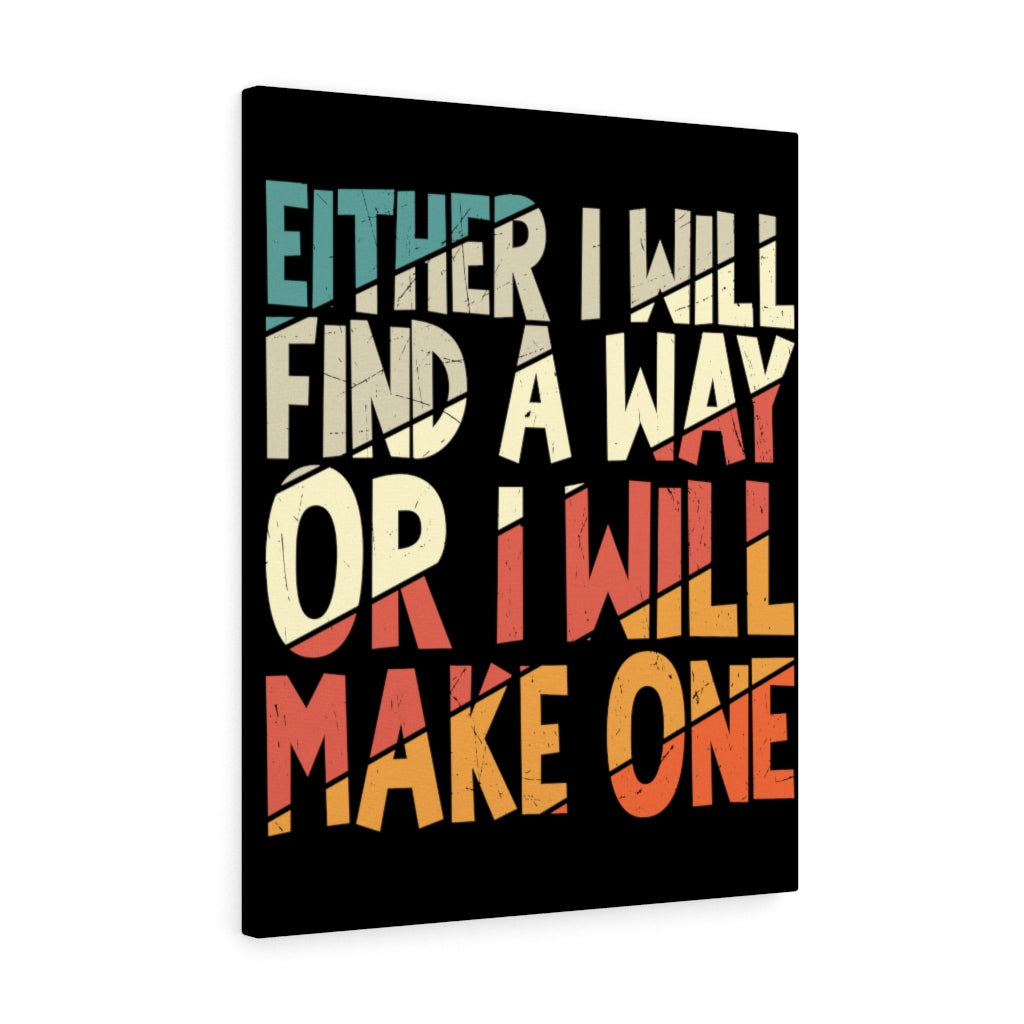 Scripture Walls Inspirational Wall Art Either I Will Find A Way Wall Art Motivation Wall Decor for Home Office Gym Inspiring Success Quote Print Ready to Hang Unframed-Express Your Love Gifts