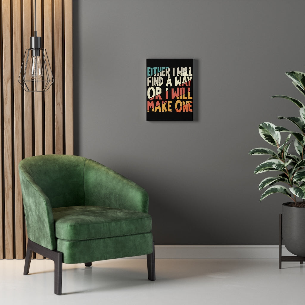 Scripture Walls Inspirational Wall Art Either I Will Find A Way Wall Art Motivation Wall Decor for Home Office Gym Inspiring Success Quote Print Ready to Hang Unframed-Express Your Love Gifts