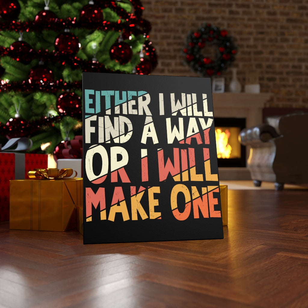 Scripture Walls Inspirational Wall Art Either I Will Find A Way Wall Art Motivation Wall Decor for Home Office Gym Inspiring Success Quote Print Ready to Hang Unframed-Express Your Love Gifts