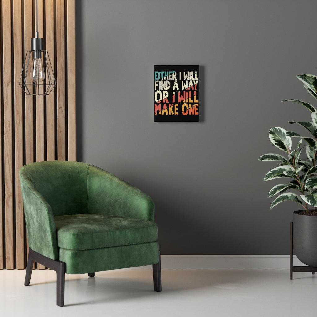 Scripture Walls Inspirational Wall Art Either I Will Find A Way Wall Art Motivation Wall Decor for Home Office Gym Inspiring Success Quote Print Ready to Hang Unframed-Express Your Love Gifts