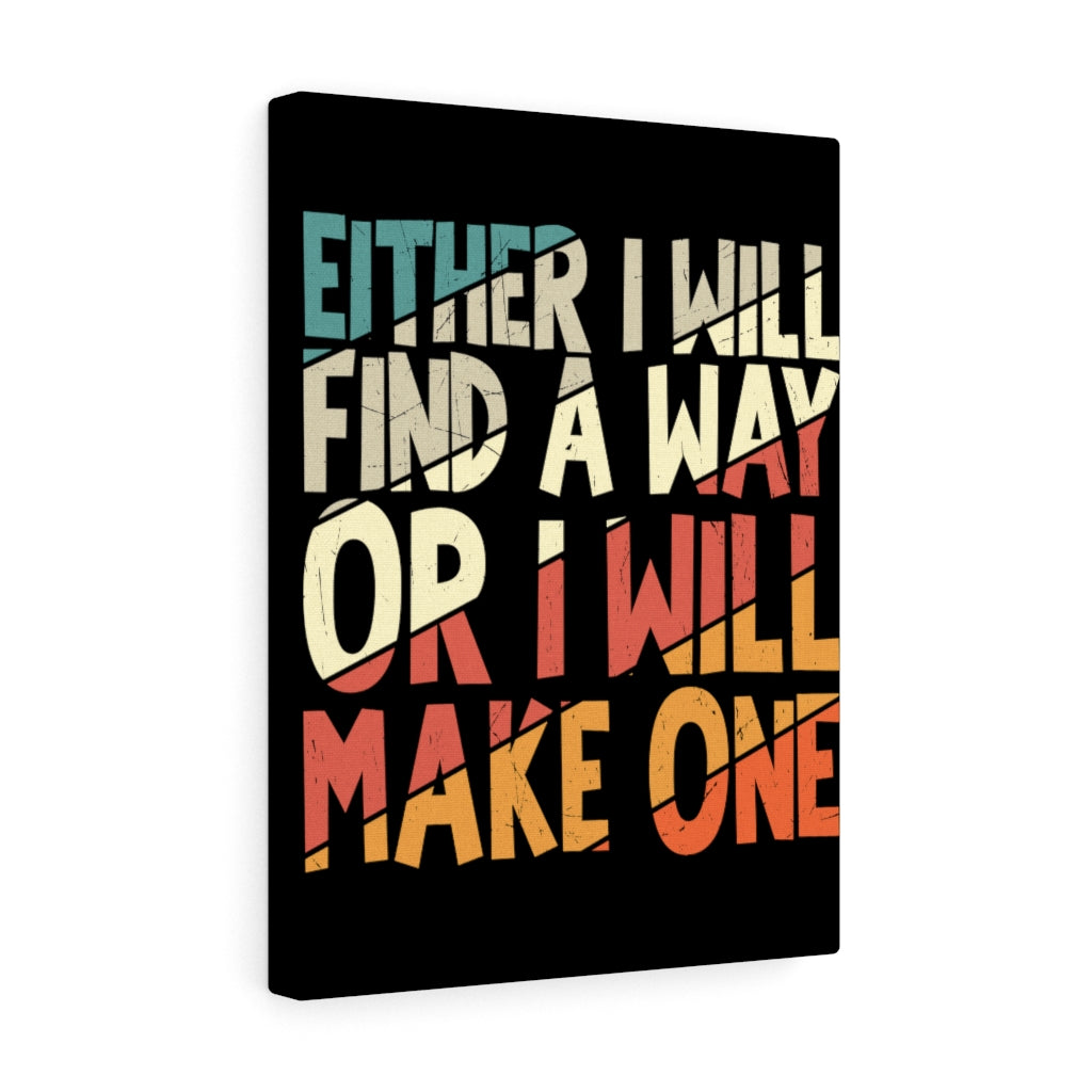 Scripture Walls Inspirational Wall Art Either I Will Find A Way Wall Art Motivation Wall Decor for Home Office Gym Inspiring Success Quote Print Ready to Hang Unframed-Express Your Love Gifts
