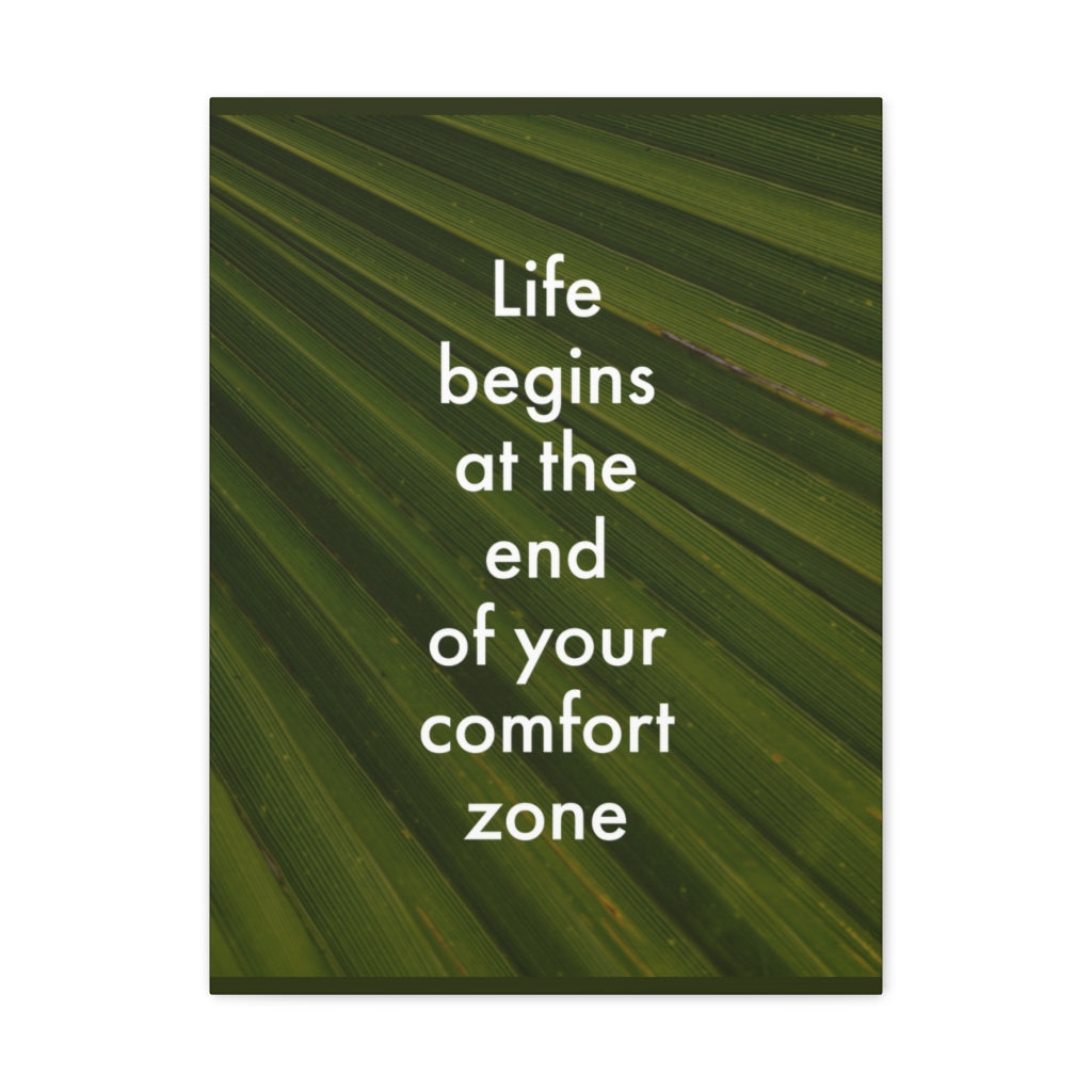 Scripture Walls Inspirational Wall Art End Your Comfort Zone Motivation Wall Decor for Home Office Gym Inspiring Success Quote Print Ready to Hang Unframed-Express Your Love Gifts