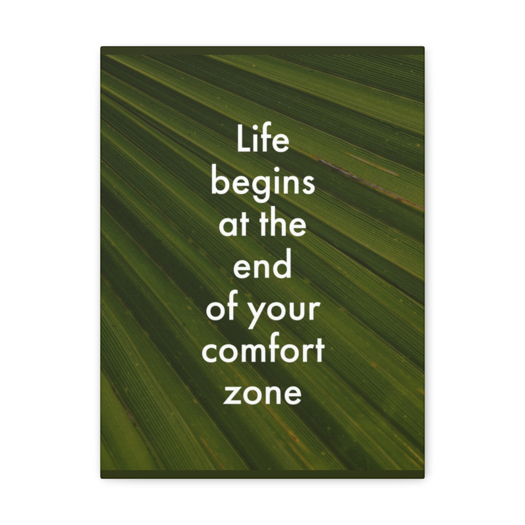Scripture Walls Inspirational Wall Art End Your Comfort Zone Motivation Wall Decor for Home Office Gym Inspiring Success Quote Print Ready to Hang Unframed-Express Your Love Gifts