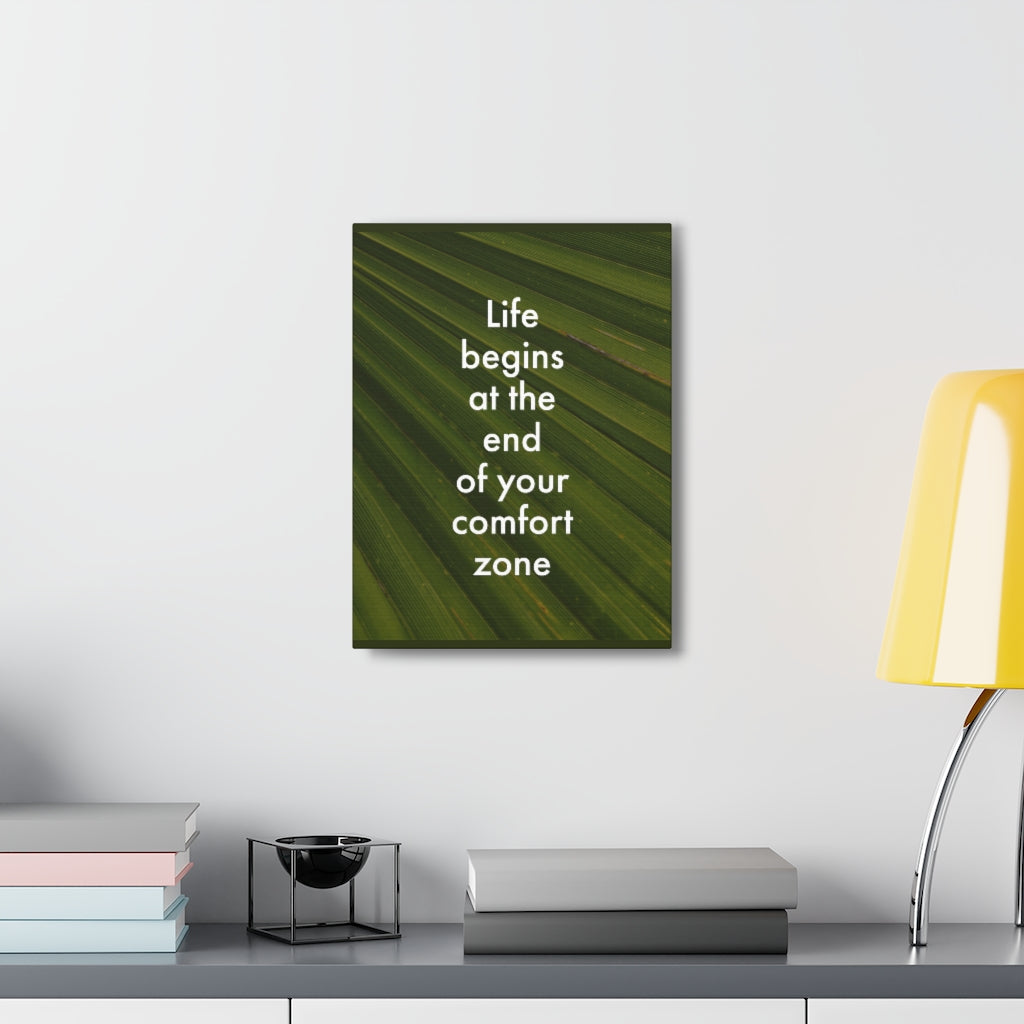 Scripture Walls Inspirational Wall Art End Your Comfort Zone Motivation Wall Decor for Home Office Gym Inspiring Success Quote Print Ready to Hang Unframed-Express Your Love Gifts