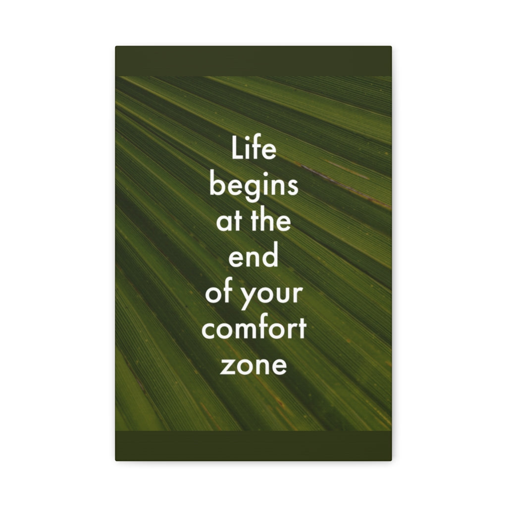 Scripture Walls Inspirational Wall Art End Your Comfort Zone Motivation Wall Decor for Home Office Gym Inspiring Success Quote Print Ready to Hang Unframed-Express Your Love Gifts
