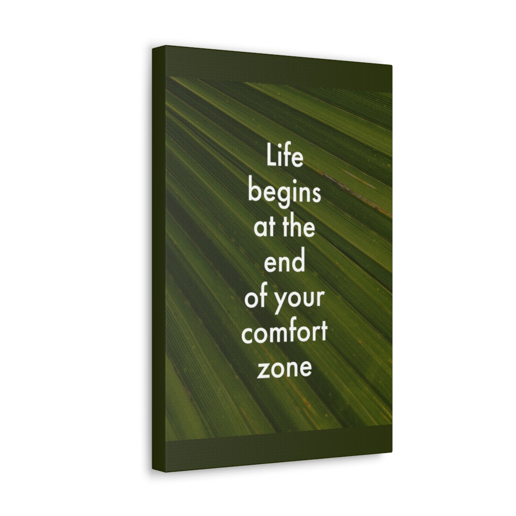 Scripture Walls Inspirational Wall Art End Your Comfort Zone Motivation Wall Decor for Home Office Gym Inspiring Success Quote Print Ready to Hang Unframed-Express Your Love Gifts