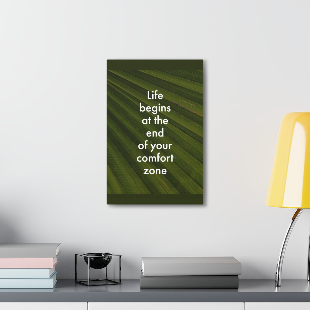 Scripture Walls Inspirational Wall Art End Your Comfort Zone Motivation Wall Decor for Home Office Gym Inspiring Success Quote Print Ready to Hang Unframed-Express Your Love Gifts
