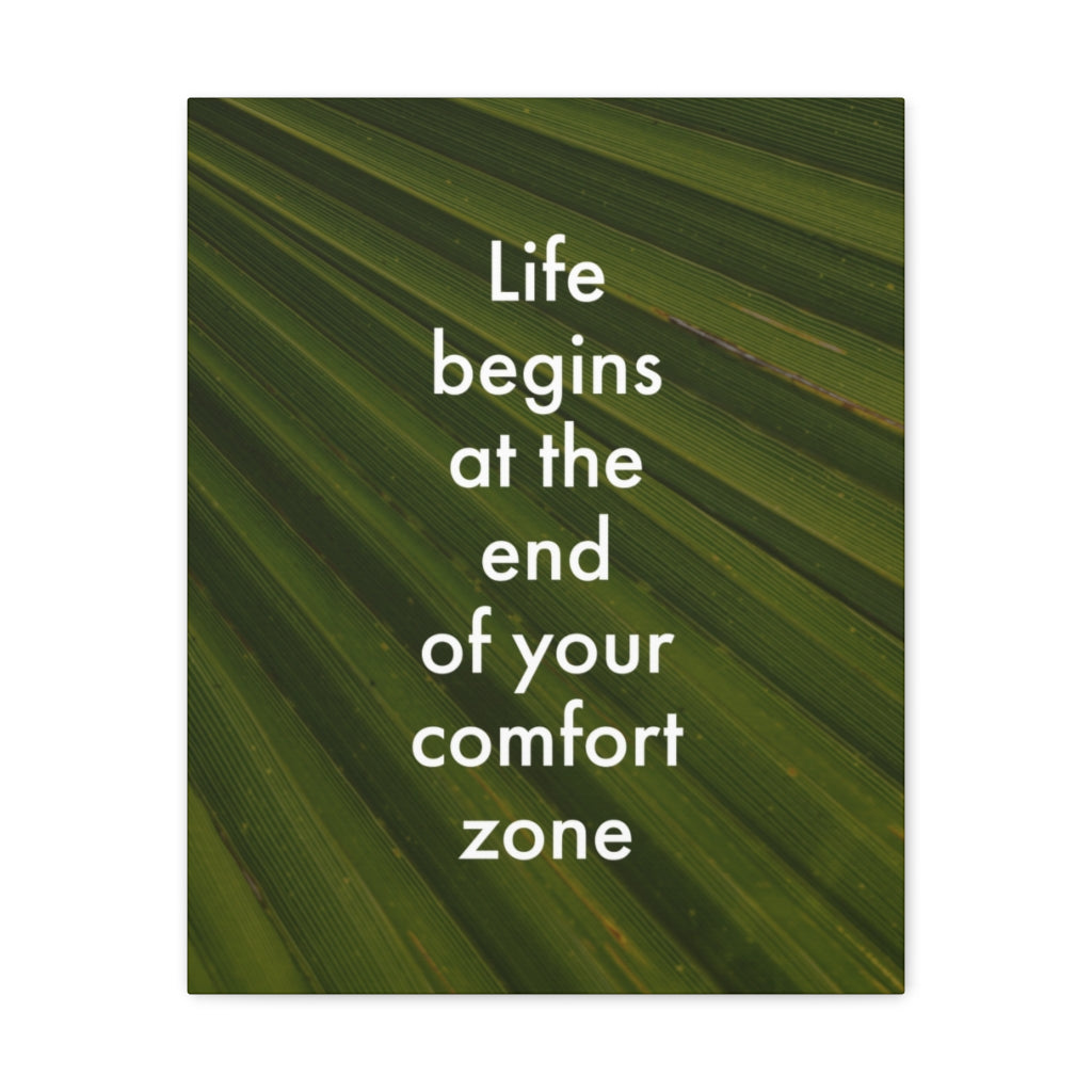 Scripture Walls Inspirational Wall Art End Your Comfort Zone Motivation Wall Decor for Home Office Gym Inspiring Success Quote Print Ready to Hang Unframed-Express Your Love Gifts
