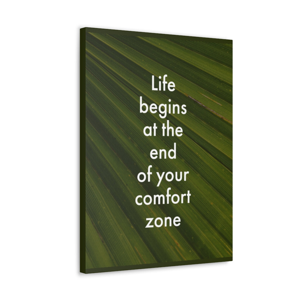 Scripture Walls Inspirational Wall Art End Your Comfort Zone Motivation Wall Decor for Home Office Gym Inspiring Success Quote Print Ready to Hang Unframed-Express Your Love Gifts