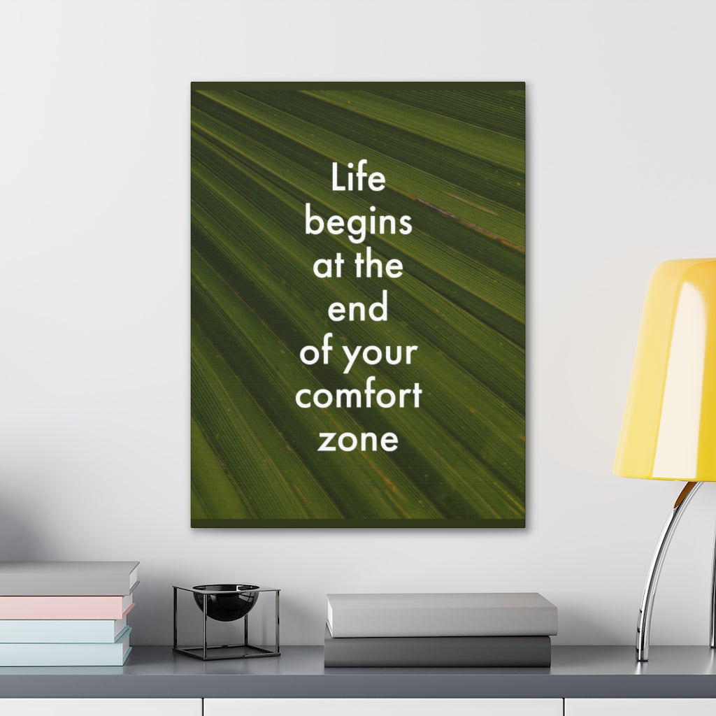 Scripture Walls Inspirational Wall Art End Your Comfort Zone Motivation Wall Decor for Home Office Gym Inspiring Success Quote Print Ready to Hang Unframed-Express Your Love Gifts