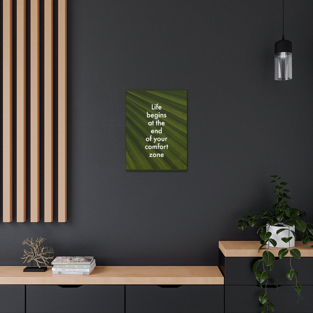 Scripture Walls Inspirational Wall Art End Your Comfort Zone Motivation Wall Decor for Home Office Gym Inspiring Success Quote Print Ready to Hang Unframed-Express Your Love Gifts