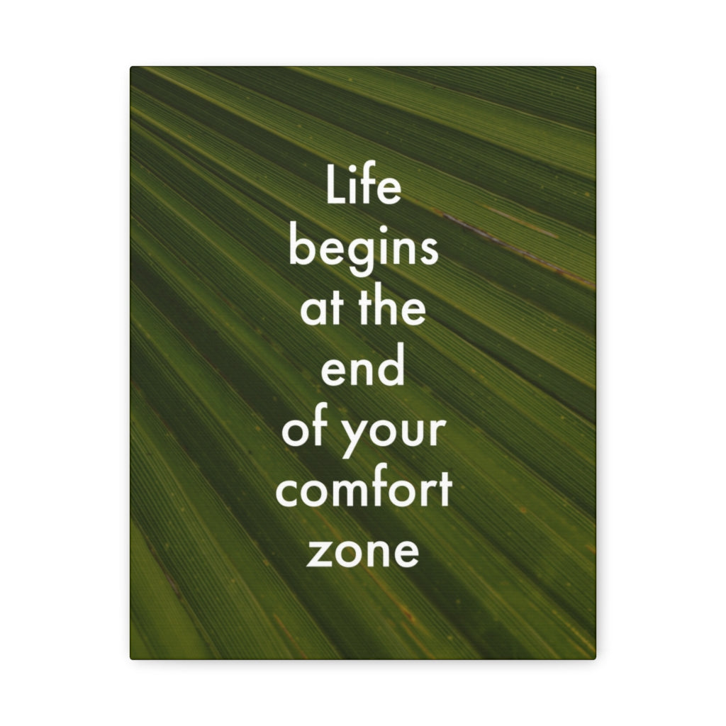 Scripture Walls Inspirational Wall Art End Your Comfort Zone Motivation Wall Decor for Home Office Gym Inspiring Success Quote Print Ready to Hang Unframed-Express Your Love Gifts