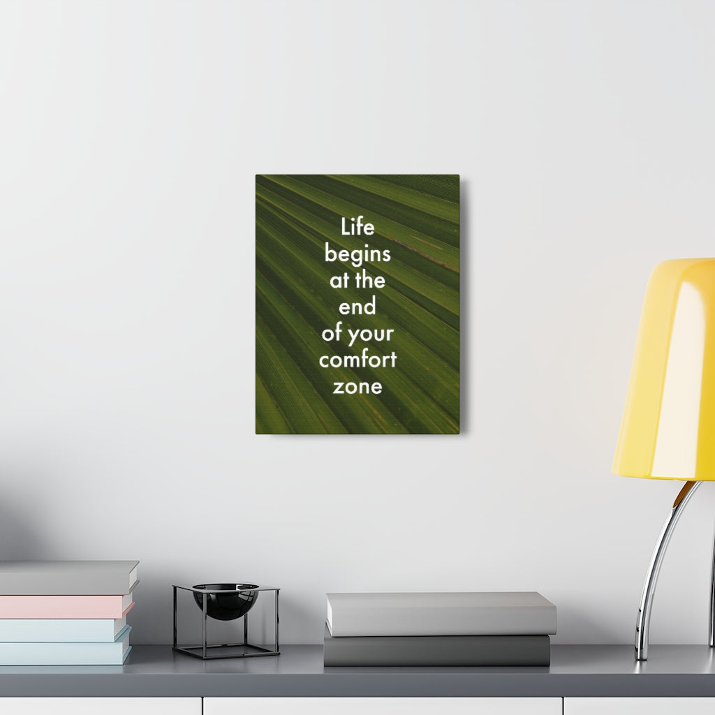 Scripture Walls Inspirational Wall Art End Your Comfort Zone Motivation Wall Decor for Home Office Gym Inspiring Success Quote Print Ready to Hang Unframed-Express Your Love Gifts