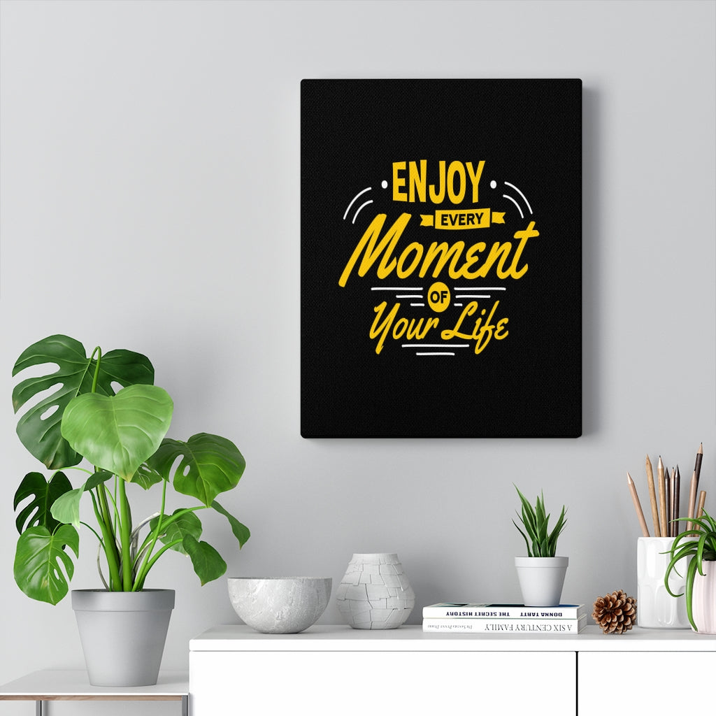 Scripture Walls Inspirational Wall Art Enjoy Every Moment of Your Life Wall Art Motivation Wall Decor for Home Office Gym Inspiring Success Quote Print Ready to Hang Unframed-Express Your Love Gifts