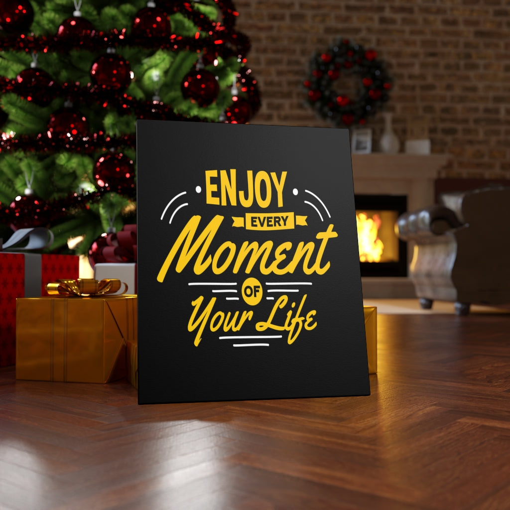 Scripture Walls Inspirational Wall Art Enjoy Every Moment of Your Life Wall Art Motivation Wall Decor for Home Office Gym Inspiring Success Quote Print Ready to Hang Unframed-Express Your Love Gifts