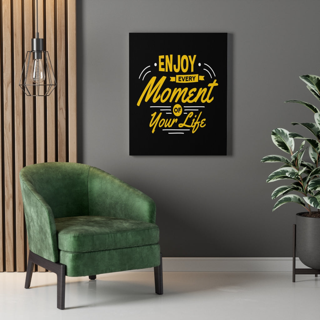 Scripture Walls Inspirational Wall Art Enjoy Every Moment of Your Life Wall Art Motivation Wall Decor for Home Office Gym Inspiring Success Quote Print Ready to Hang Unframed-Express Your Love Gifts