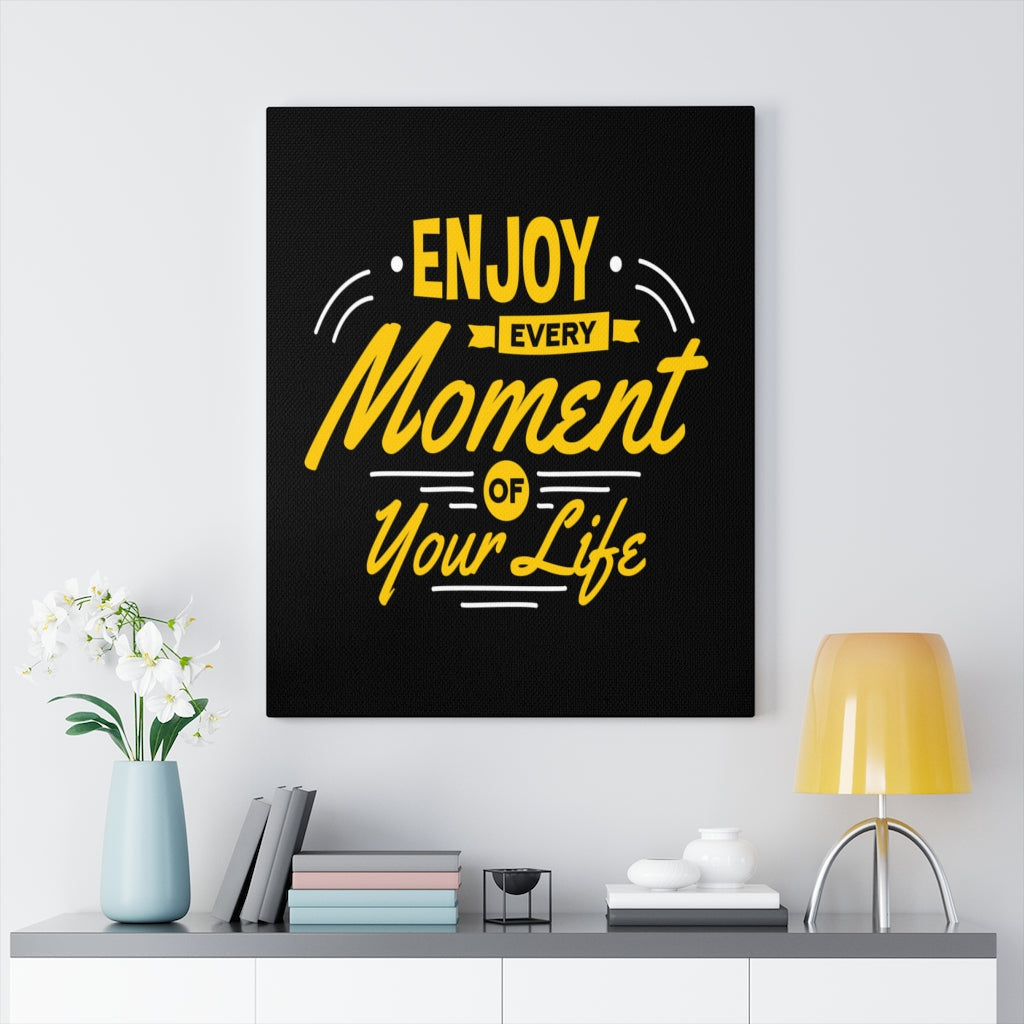 Scripture Walls Inspirational Wall Art Enjoy Every Moment of Your Life Wall Art Motivation Wall Decor for Home Office Gym Inspiring Success Quote Print Ready to Hang Unframed-Express Your Love Gifts