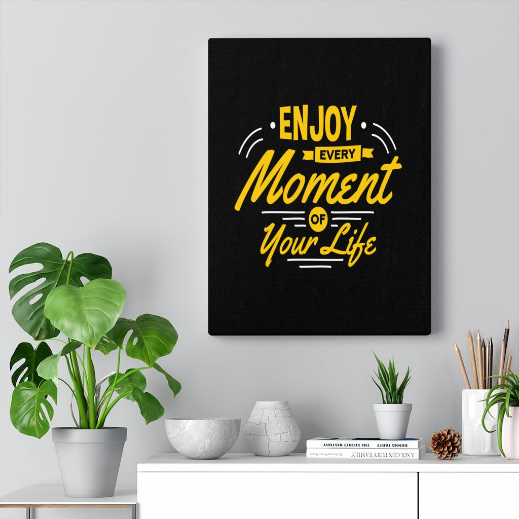 Scripture Walls Inspirational Wall Art Enjoy Every Moment of Your Life Wall Art Motivation Wall Decor for Home Office Gym Inspiring Success Quote Print Ready to Hang Unframed-Express Your Love Gifts