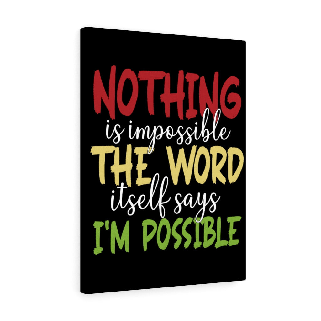 Scripture Walls Inspirational Wall Art Enjoy Nothing is Impossible Wall Art Motivation Wall Decor for Home Office Gym Inspiring Success Quote Print Ready to Hang Unframed-Express Your Love Gifts