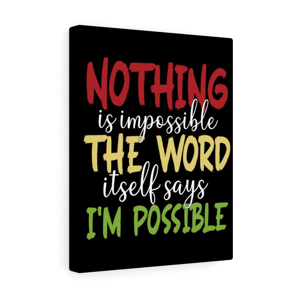 Scripture Walls Inspirational Wall Art Enjoy Nothing is Impossible Wall Art Motivation Wall Decor for Home Office Gym Inspiring Success Quote Print Ready to Hang Unframed-Express Your Love Gifts
