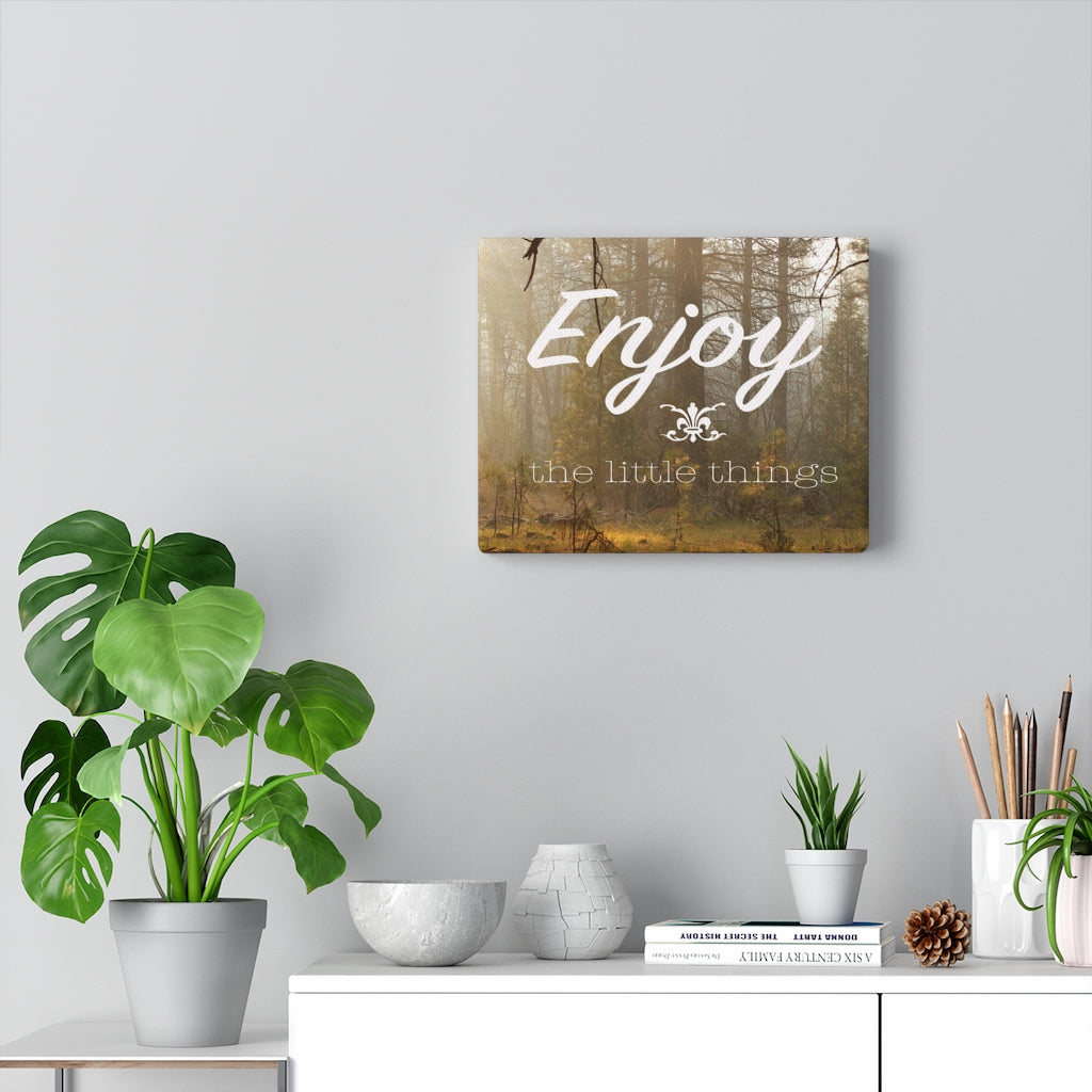 Scripture Walls Inspirational Wall Art Enjoy The Little Things Motivational Print Ready to Hang Artwork Unframed-Express Your Love Gifts