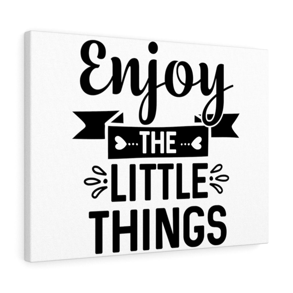 Scripture Walls Inspirational Wall Art Enjoy The Little Things Plain Wall Art Motivation Wall Decor for Home Office Gym Inspiring Success Quote Print Ready to Hang Unframed-Express Your Love Gifts