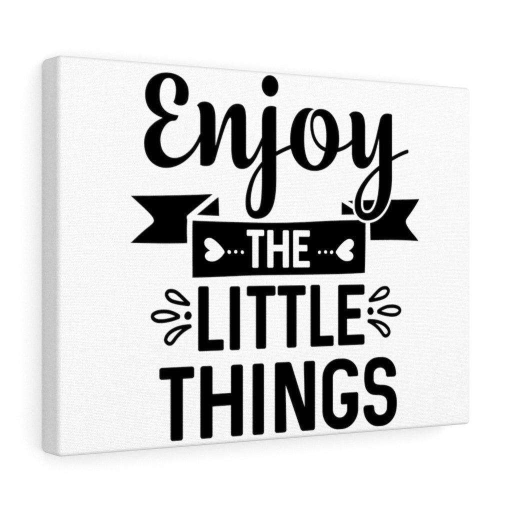 Scripture Walls Inspirational Wall Art Enjoy The Little Things Plain Wall Art Motivation Wall Decor for Home Office Gym Inspiring Success Quote Print Ready to Hang Unframed-Express Your Love Gifts