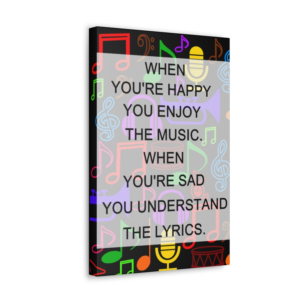 Scripture Walls Inspirational Wall Art Enjoy The Music Motivation Wall Decor for Home Office Gym Inspiring Success Quote Print Ready to Hang Unframed-Express Your Love Gifts