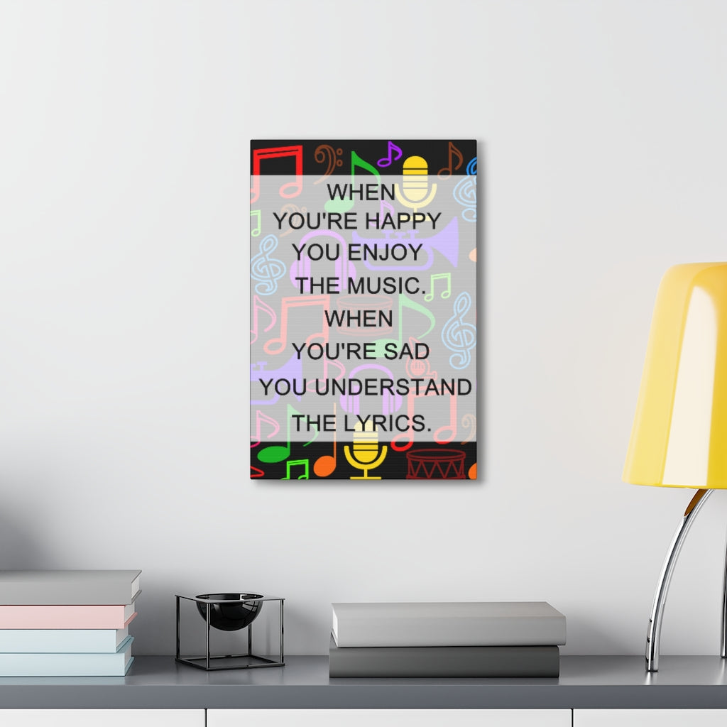 Scripture Walls Inspirational Wall Art Enjoy The Music Motivation Wall Decor for Home Office Gym Inspiring Success Quote Print Ready to Hang Unframed-Express Your Love Gifts