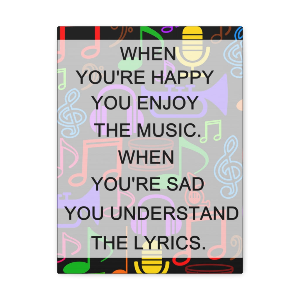 Scripture Walls Inspirational Wall Art Enjoy The Music Motivation Wall Decor for Home Office Gym Inspiring Success Quote Print Ready to Hang Unframed-Express Your Love Gifts
