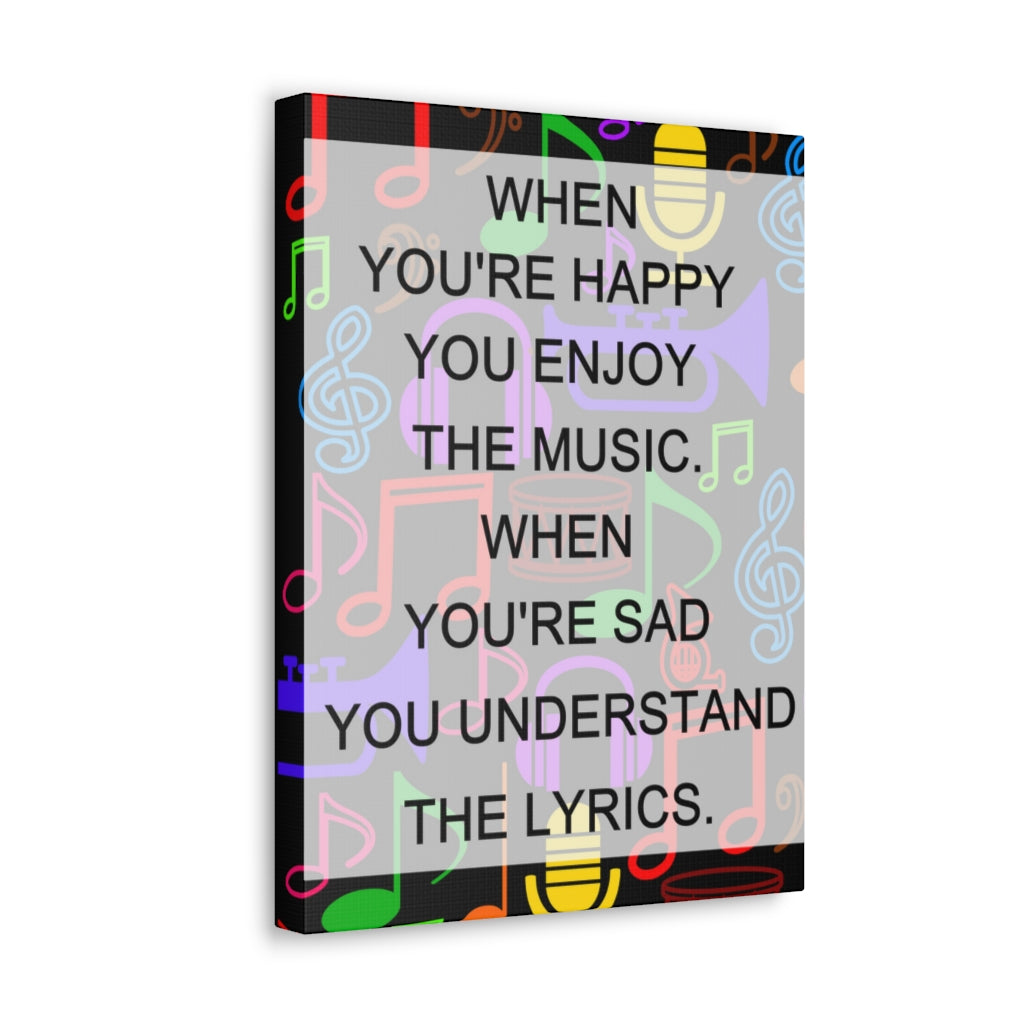 Scripture Walls Inspirational Wall Art Enjoy The Music Motivation Wall Decor for Home Office Gym Inspiring Success Quote Print Ready to Hang Unframed-Express Your Love Gifts