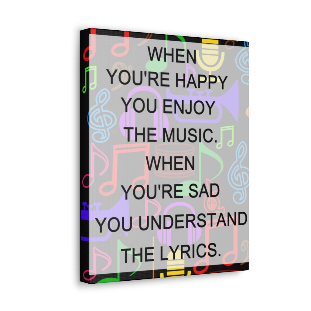 Scripture Walls Inspirational Wall Art Enjoy The Music Motivation Wall Decor for Home Office Gym Inspiring Success Quote Print Ready to Hang Unframed-Express Your Love Gifts