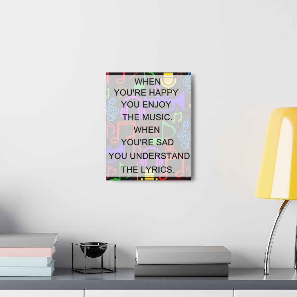 Scripture Walls Inspirational Wall Art Enjoy The Music Motivation Wall Decor for Home Office Gym Inspiring Success Quote Print Ready to Hang Unframed-Express Your Love Gifts