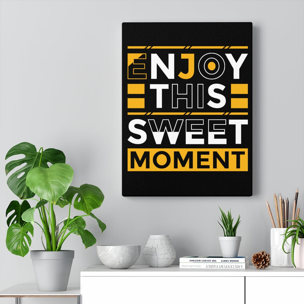 Scripture Walls Inspirational Wall Art Enjoy This Sweet Moment Wall Art Motivation Wall Decor for Home Office Gym Inspiring Success Quote Print Ready to Hang Unframed-Express Your Love Gifts