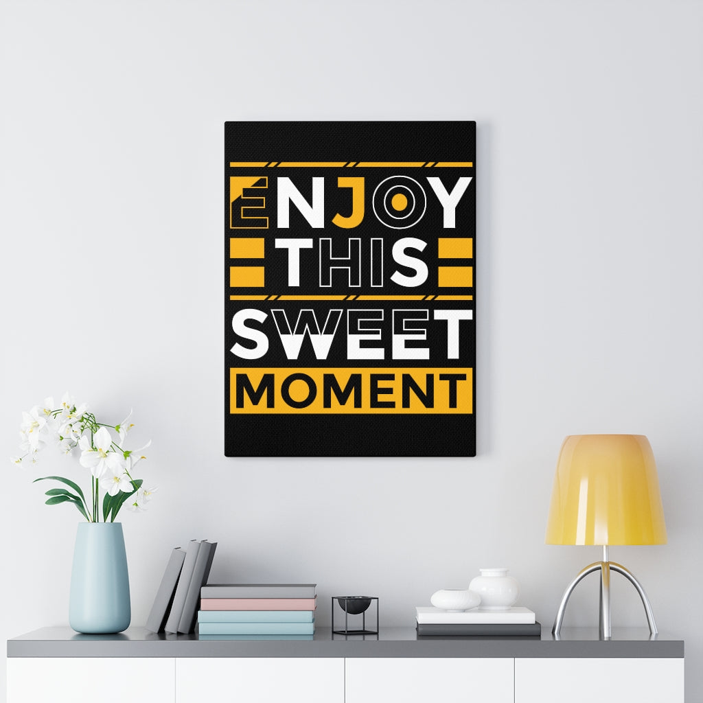 Scripture Walls Inspirational Wall Art Enjoy This Sweet Moment Wall Art Motivation Wall Decor for Home Office Gym Inspiring Success Quote Print Ready to Hang Unframed-Express Your Love Gifts