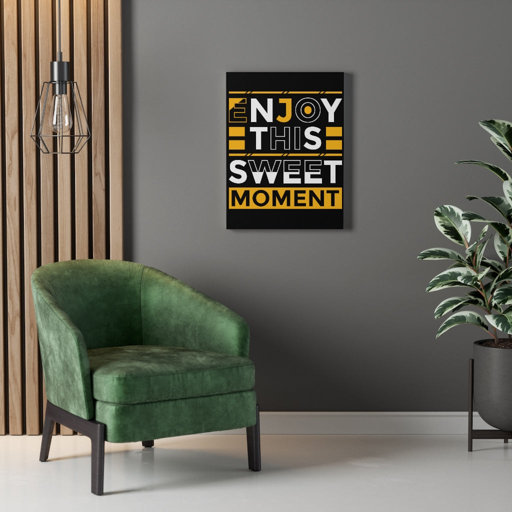 Scripture Walls Inspirational Wall Art Enjoy This Sweet Moment Wall Art Motivation Wall Decor for Home Office Gym Inspiring Success Quote Print Ready to Hang Unframed-Express Your Love Gifts
