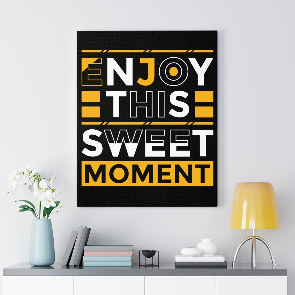 Scripture Walls Inspirational Wall Art Enjoy This Sweet Moment Wall Art Motivation Wall Decor for Home Office Gym Inspiring Success Quote Print Ready to Hang Unframed-Express Your Love Gifts