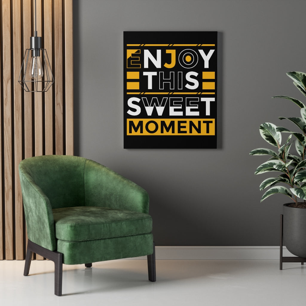 Scripture Walls Inspirational Wall Art Enjoy This Sweet Moment Wall Art Motivation Wall Decor for Home Office Gym Inspiring Success Quote Print Ready to Hang Unframed-Express Your Love Gifts