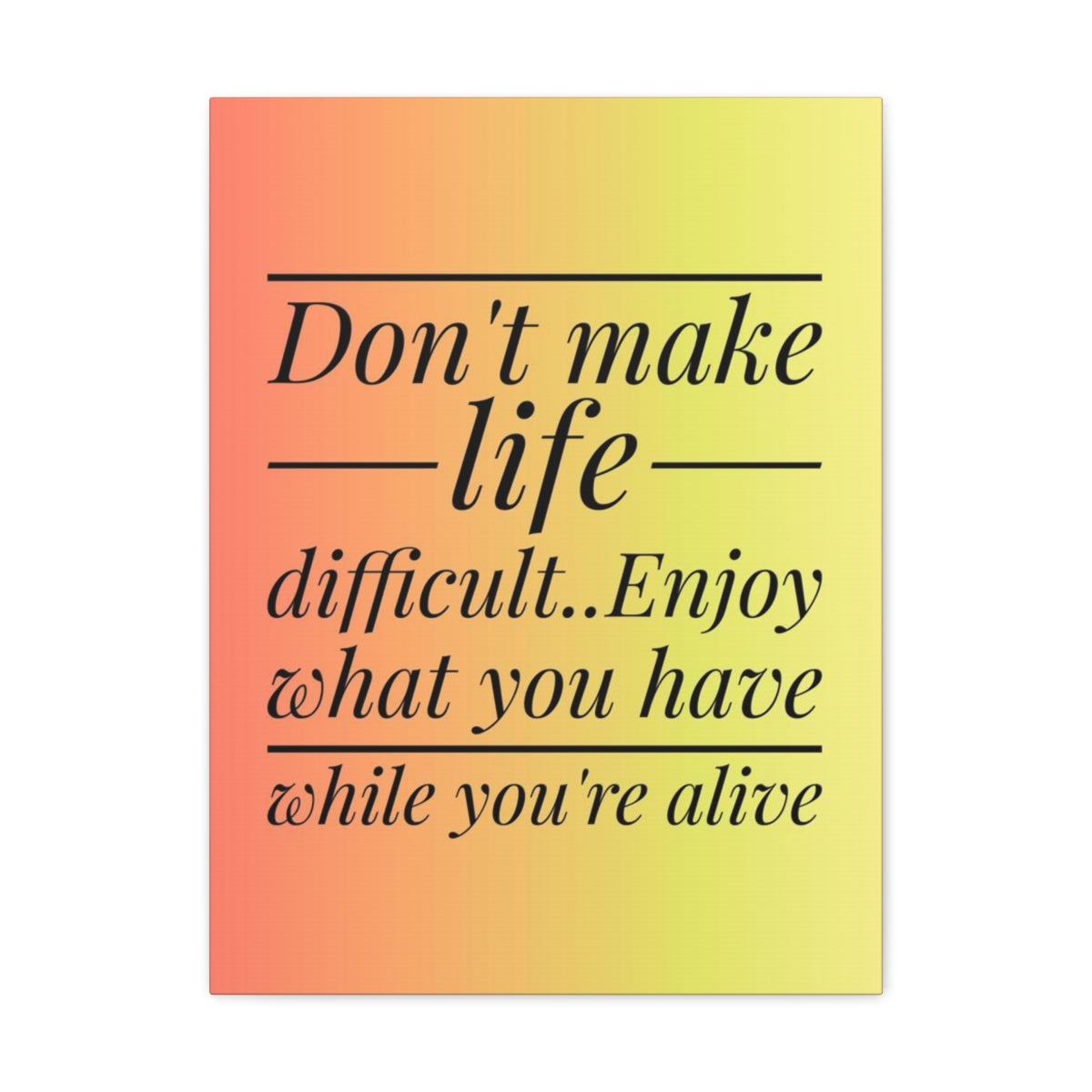 Scripture Walls Inspirational Wall Art Enjoy What You Have Motivation Wall Decor for Home Office Gym Inspiring Success Quote Print Ready to Hang Unframed-Express Your Love Gifts