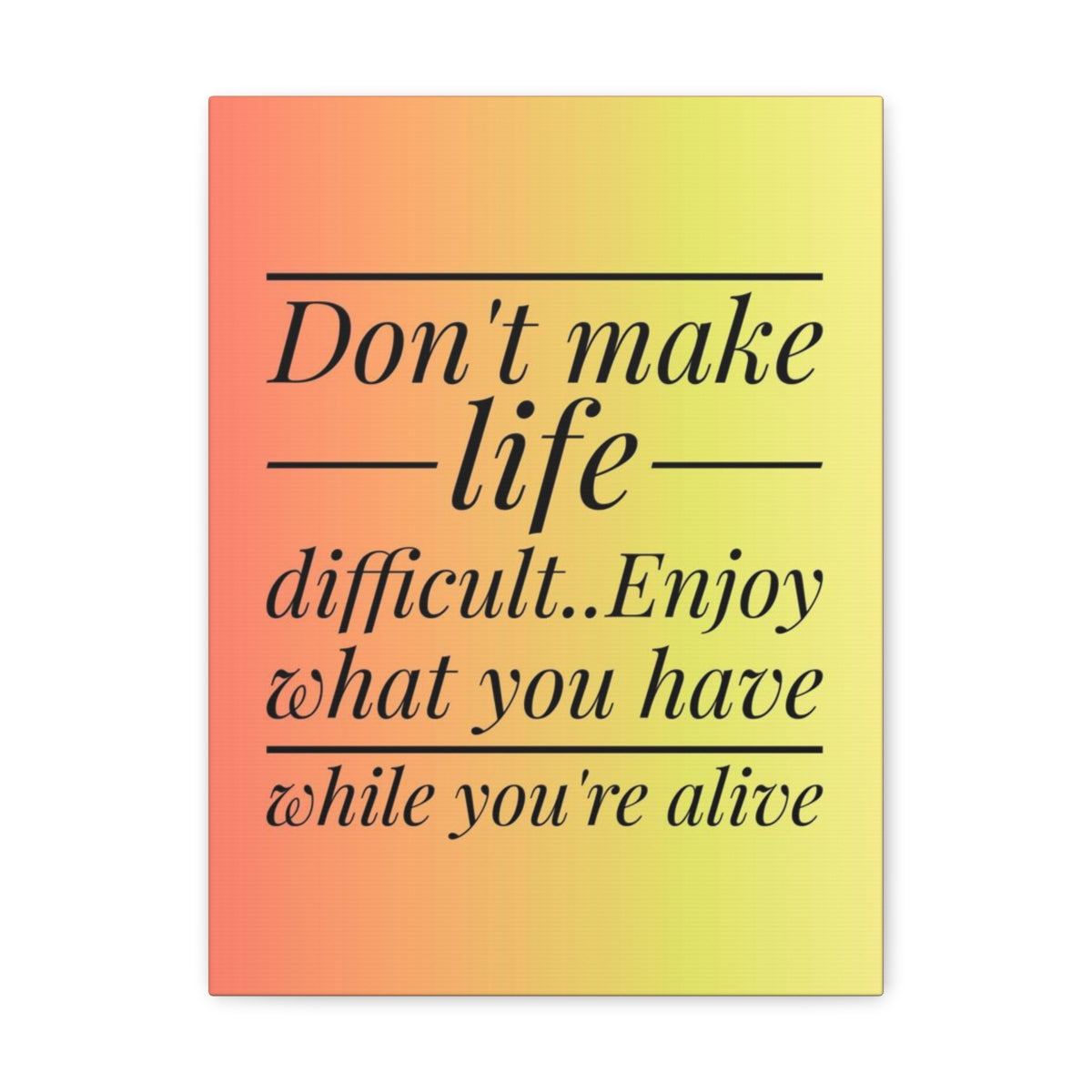 Scripture Walls Inspirational Wall Art Enjoy What You Have Motivation Wall Decor for Home Office Gym Inspiring Success Quote Print Ready to Hang Unframed-Express Your Love Gifts