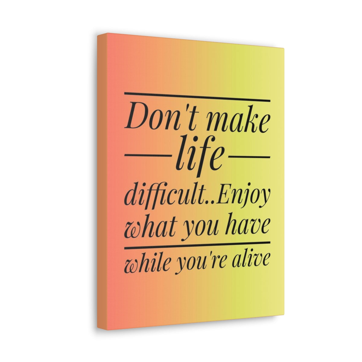 Scripture Walls Inspirational Wall Art Enjoy What You Have Motivation Wall Decor for Home Office Gym Inspiring Success Quote Print Ready to Hang Unframed-Express Your Love Gifts