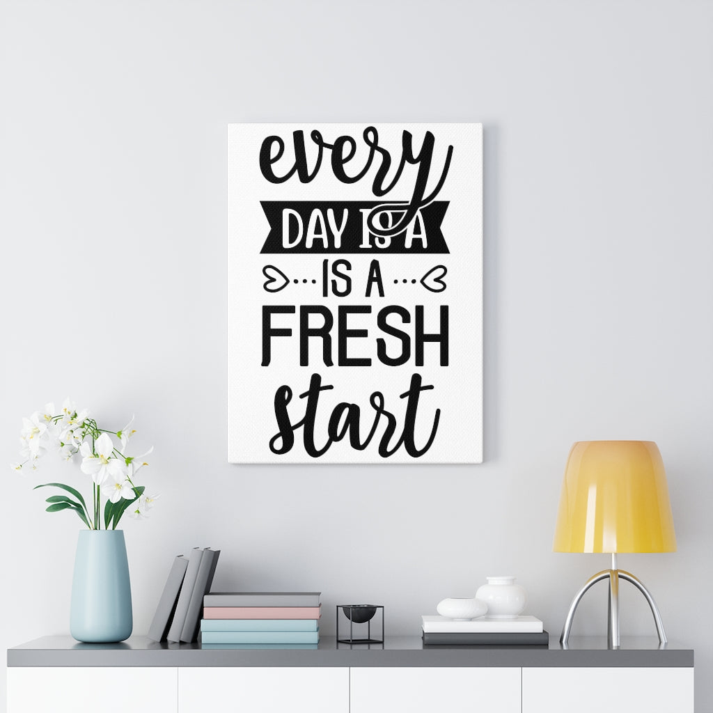 Scripture Walls Inspirational Wall Art Every Day Is A Fresh Start Wall Art Motivation Wall Decor for Home Office Gym Inspiring Success Quote Print Ready to Hang Unframed-Express Your Love Gifts