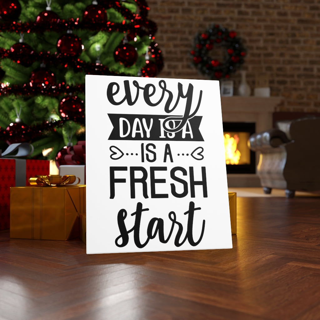 Scripture Walls Inspirational Wall Art Every Day Is A Fresh Start Wall Art Motivation Wall Decor for Home Office Gym Inspiring Success Quote Print Ready to Hang Unframed-Express Your Love Gifts
